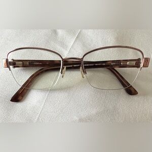 Women’s Bebe Prescription Eyeglasses Tough Cookie 708 Rose Gold 49/17 135 10/17